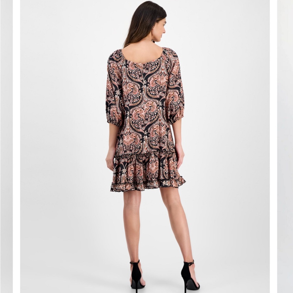 Women’s Ruffled Shift Dress - Picture 5 of 6